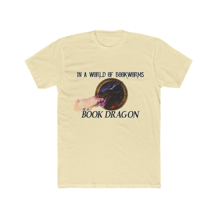 "Book Dragon" Men's Cotton Crew Tee