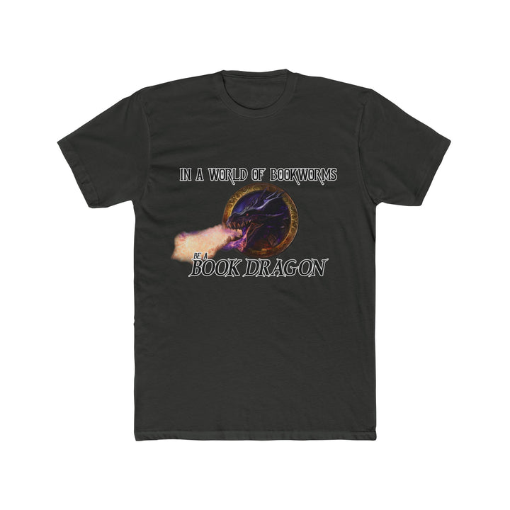 "Book Dragon" Men's Cotton Crew Tee