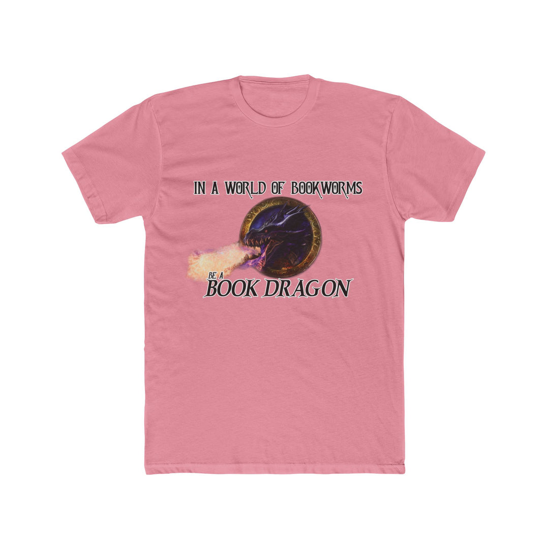 "Book Dragon" Men's Cotton Crew Tee