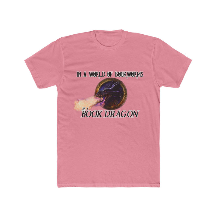 "Book Dragon" Men's Cotton Crew Tee