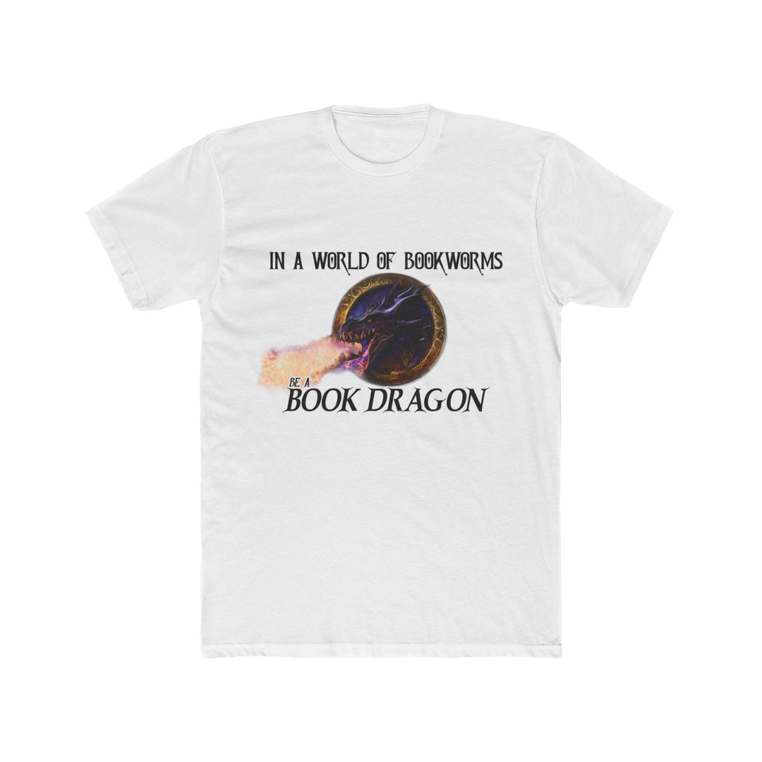 "Book Dragon" Men's Cotton Crew Tee